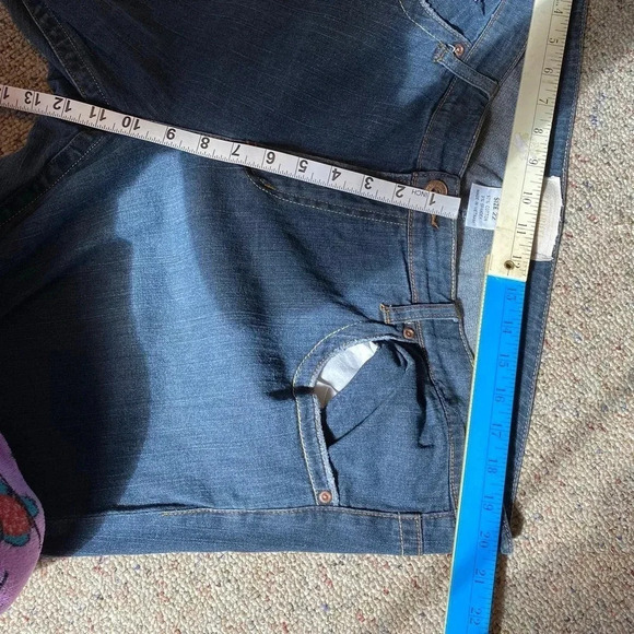 Z Cavaricci Dark Wash Straight Leg Blue Jeans Women Plus Size 22/42” Pockets - Picture 2 of 11